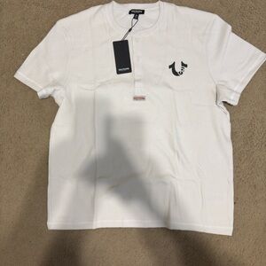 True Religion White T-Shirt with Logo